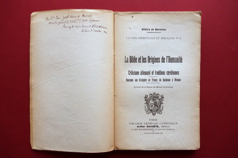 Hilaire de Barenton la Bible et les Origines de l'HumanitË … | Immagine Gallery 3