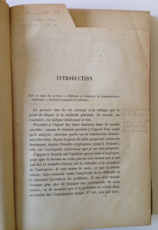 HIM CONSEQUENCES PHILOSOPHIQUES ET METAPHYSIQUES DE LA THERMODINAMIQUE 1868 | Immagine Gallery 3