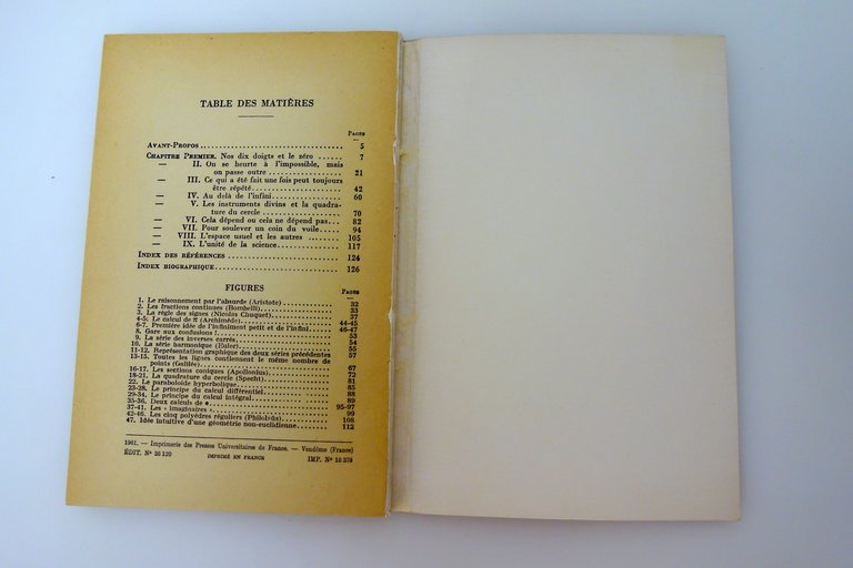 HISTOIRE DES MATHEMATIQUES BOLL PRESSES UNIVERSITAIRES DE FRANCE 1961