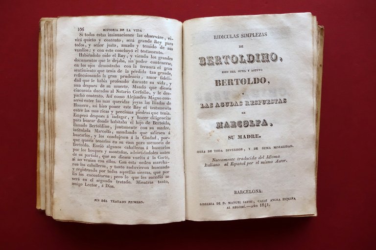 Historia de la Vida del Rustico Bertoldo Bertoldino y la …
