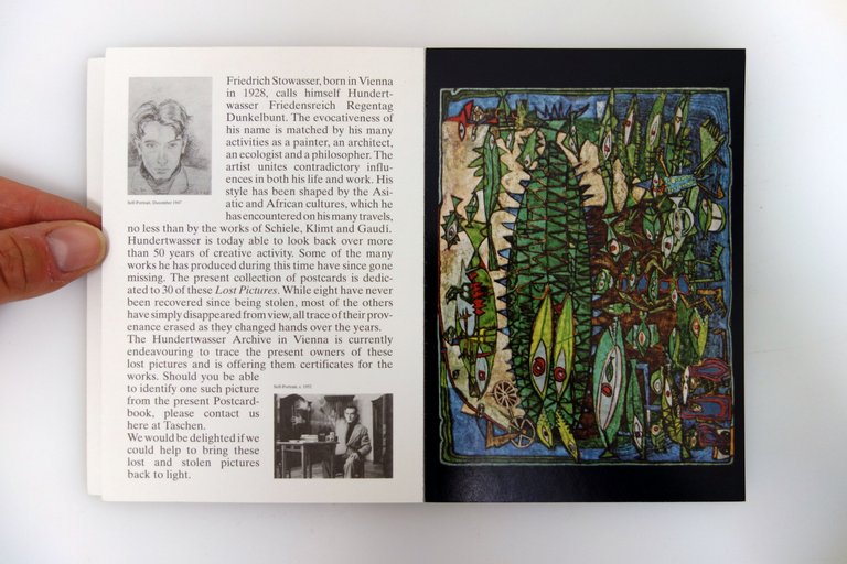 Hundertwasser Lost and Stolen Pictures 30 Postcards Taschen 1995 Completo | Immagine Gallery 3