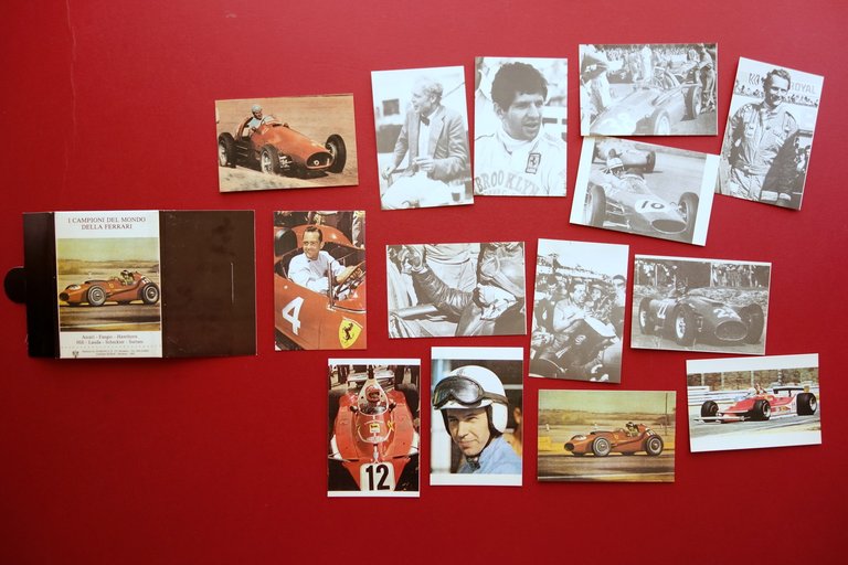 I Campioni del Mondo della Ferrari 14 Cartoline Il Fiorino Modena 1991 Custodia