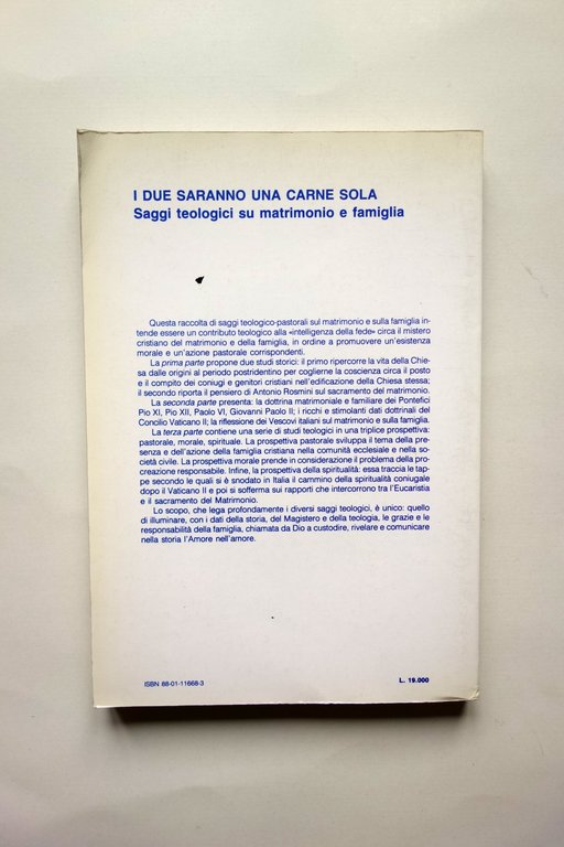 I Due Saranno una Carne Sola Saggi su Matrimonio e …