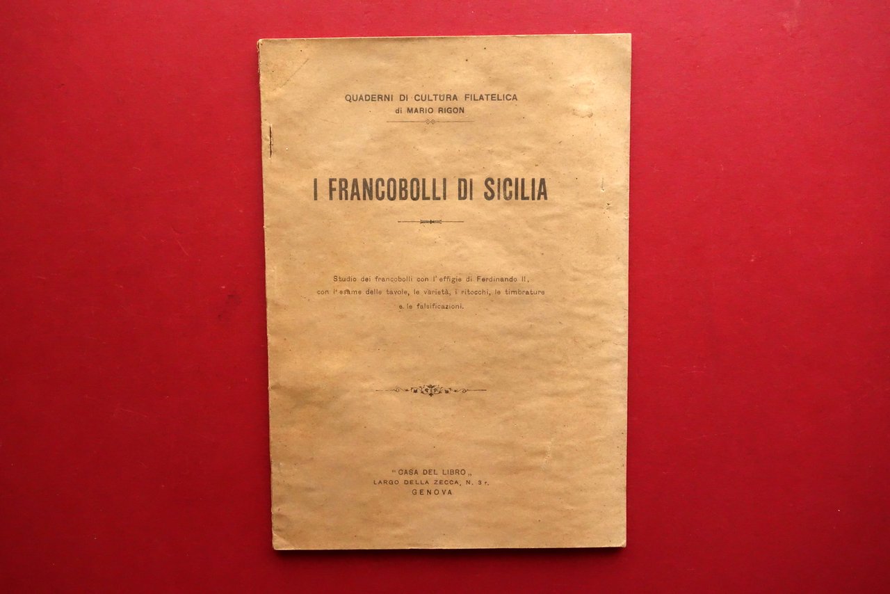 I Francobolli di Sicilia Mario Rigon Casa del Libro Genova … | Immagine principale