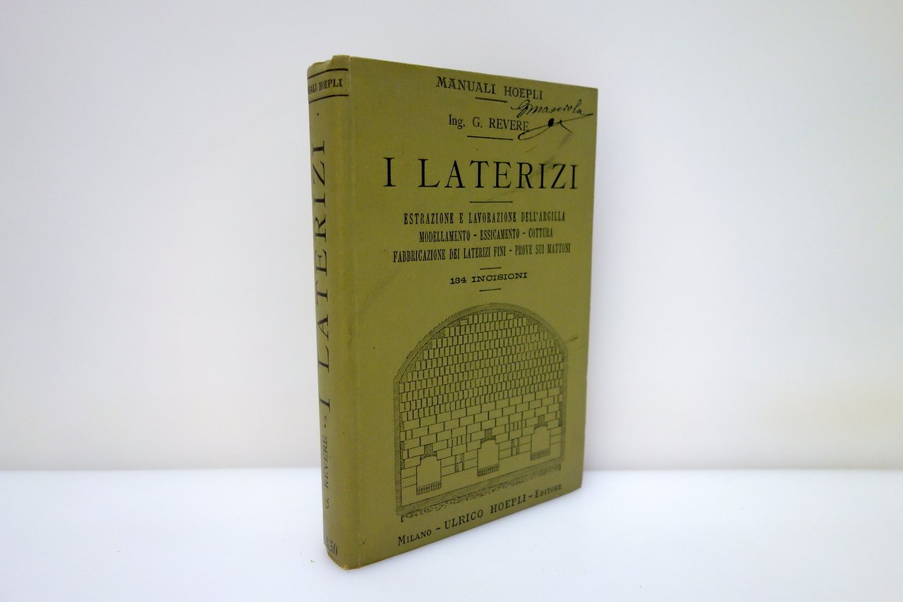 I Laterizi Giulio Revere Hoepli Milano 1907 1° Edizione | Immagine principale