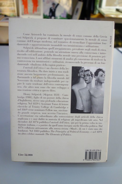 I METODI DELL'ETICA SIDGWICK TEORIA MORALE IL SAGGIATORE 1995 MORI