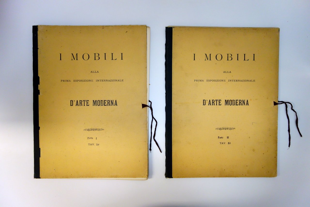 I Mobili alla Prima Esposizione Internazionale d'Arte Moderna 80 Tavole …