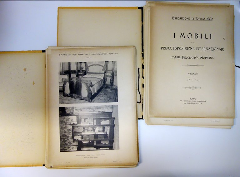 I Mobili alla Prima Esposizione Internazionale d'Arte Moderna 80 Tavole …