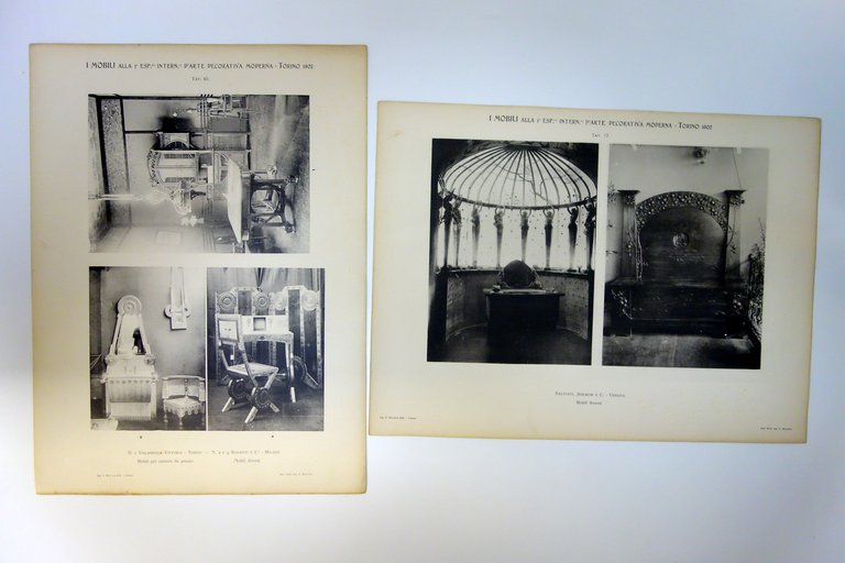 I Mobili alla Prima Esposizione Internazionale d'Arte Moderna 80 Tavole …