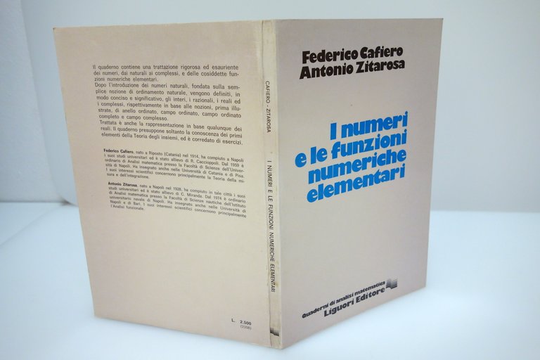 I NUMERI E LE FUNZIONI NUMERICHE ELEMENTARI CAFIERO ZITAROSA LIGUORI …