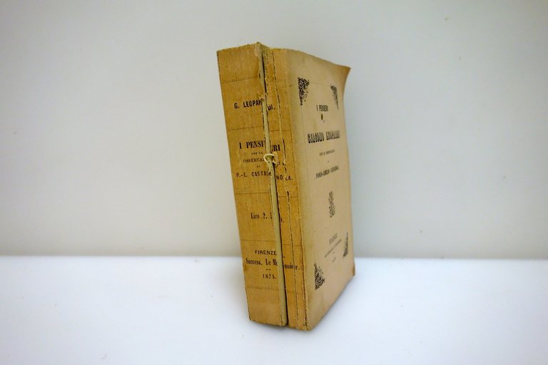 I Pensieri di Giacomo Leopardi Le Monnier Firenze 1874 Edizione … | Immagine Gallery 2
