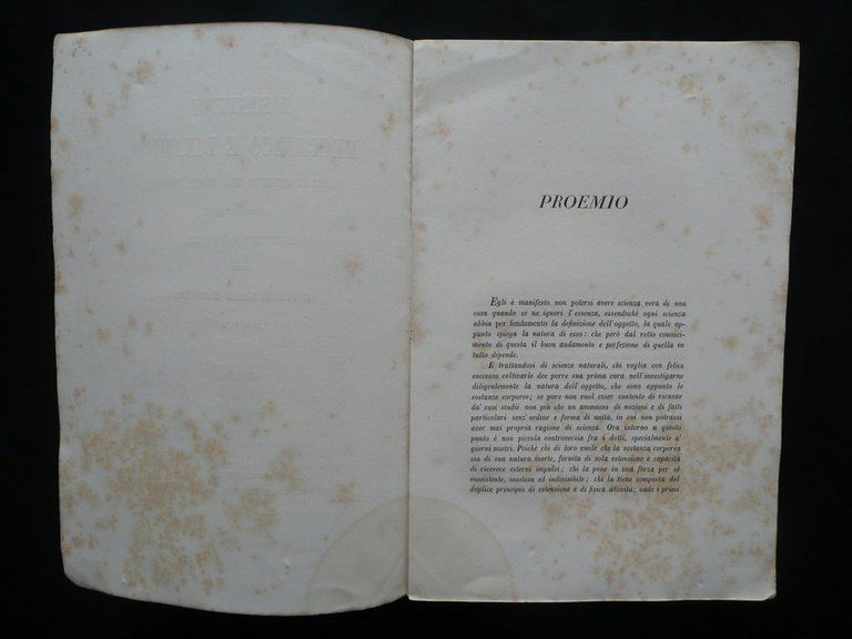 I Sistemi Meccanico e Dinamico Circa la Costituzione dei Corpi …