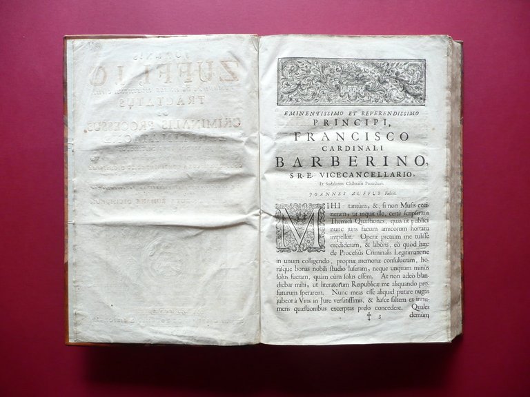 I. Zuffi Tractatus de Criminalis Processus Sacra Rota 1722 Finale …