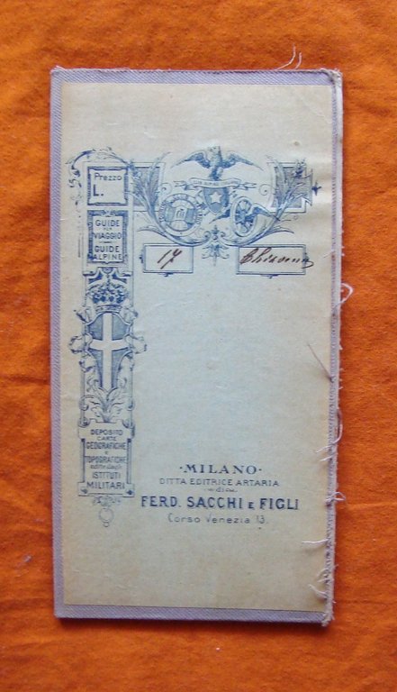 IGM CHIAVENNA GUIDE VIAGGIO GUIDE ALPINE F 17 1907 ED …
