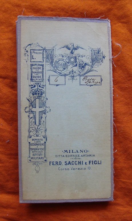 IGM PASSO DI SPLUGA GUIDE VIAGGIO GUIDE ALPINE F6 1907 …
