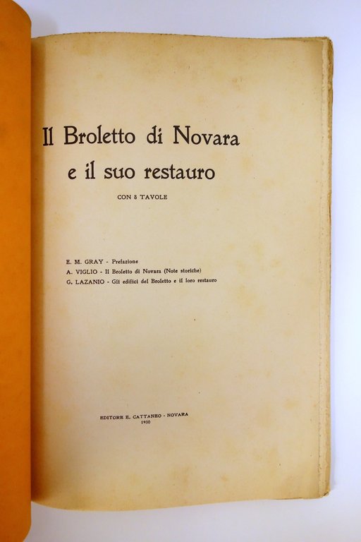 Il Broletto di Novara e il suo restauro AA. VV. …