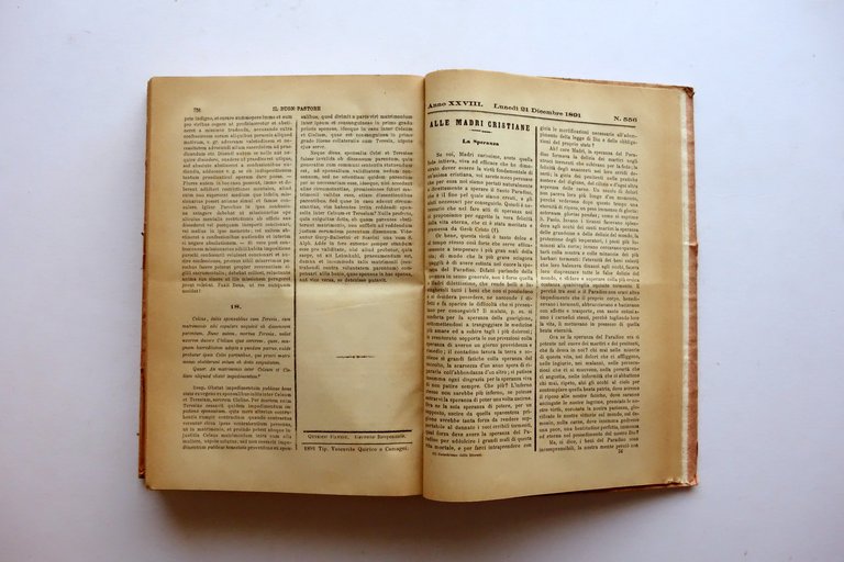 Il Buon Pastore Periodico Religioso Bersani Serie IV Anno VI …