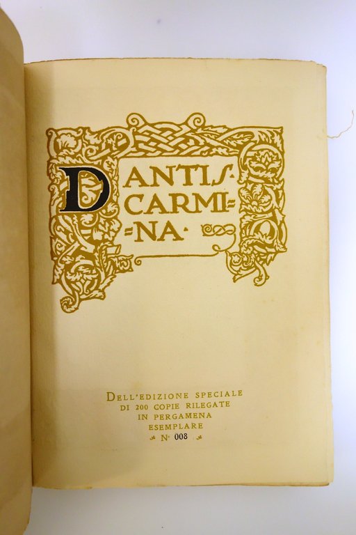 Il Canzoniere di Dante Alighieri Illustrazioni di Rossetti STEN 1921 …