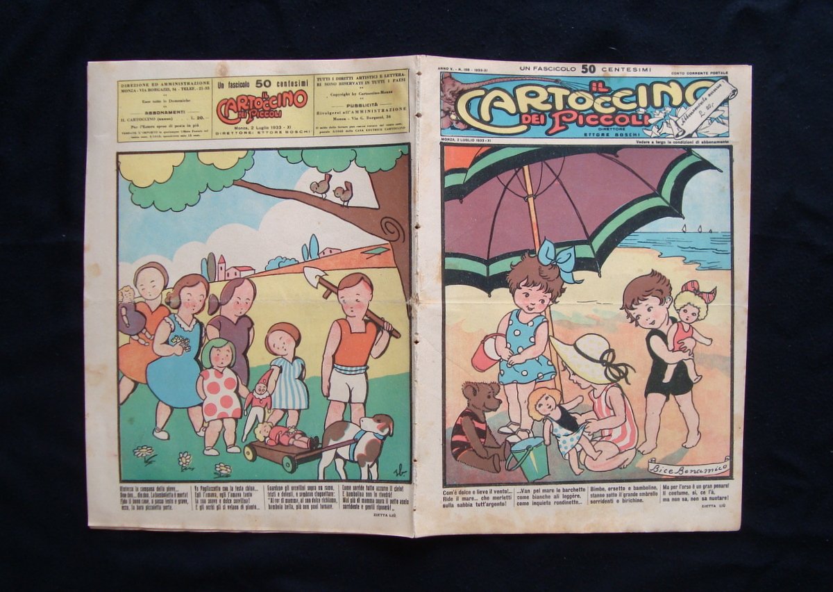 Il Cartoccino dei piccoli Anno V Num.158 2 luglio 1933 …