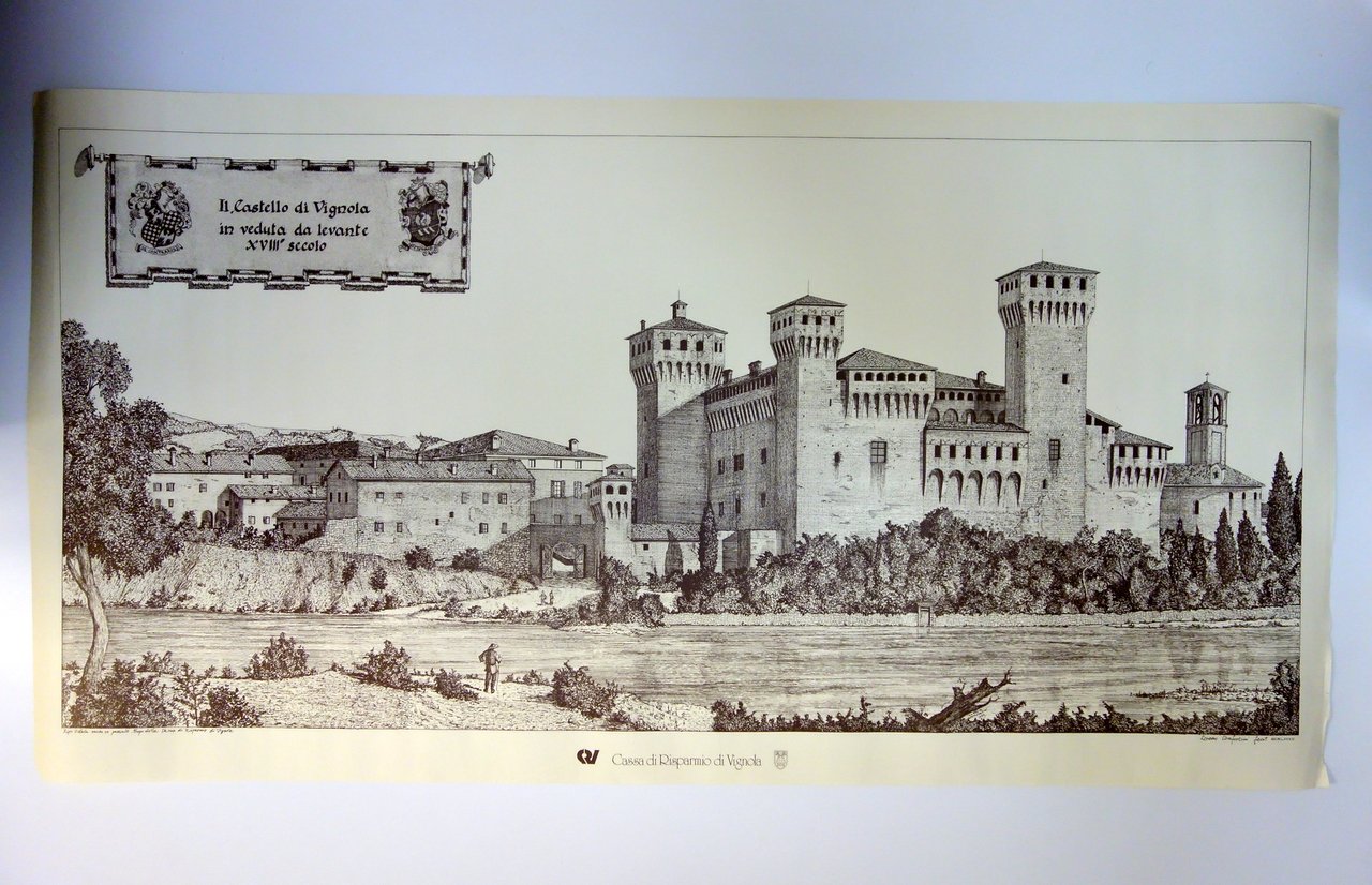 Il Castello di Vignola Veduta da Levante XVIII° Sec. Confortini …