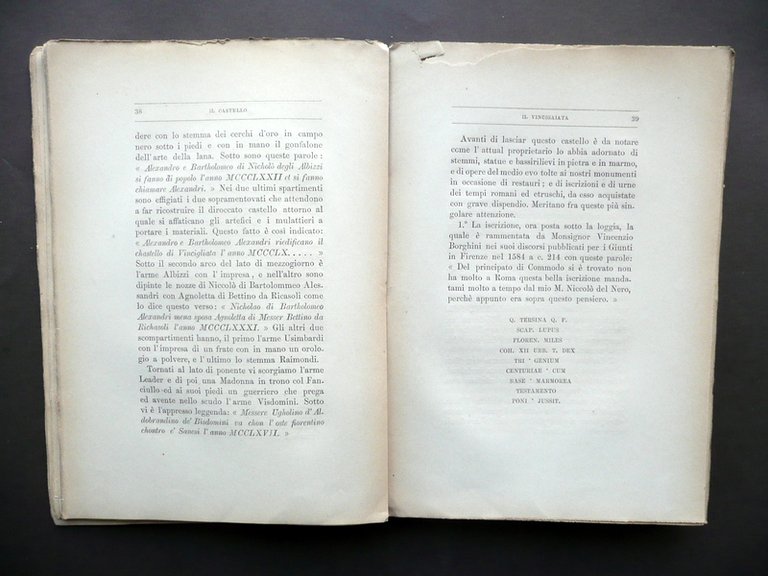 Il Castello di Vincigliata e i Suoi Contorni Tip. del …