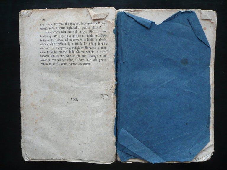 Il Clero Veneto nell'Anno 1862 Testimonio Tipografia Mareggiani Bologna Storia