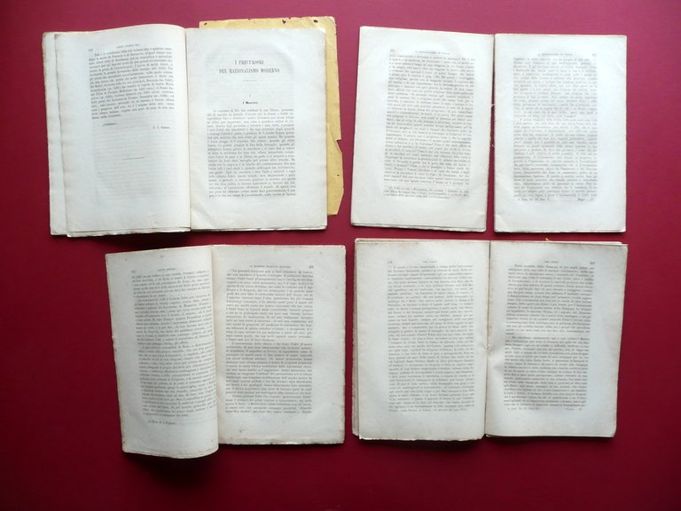 Il Conservatore Anno Secondo Tip. Mareggiani Bologna 1864 4 Numeri …