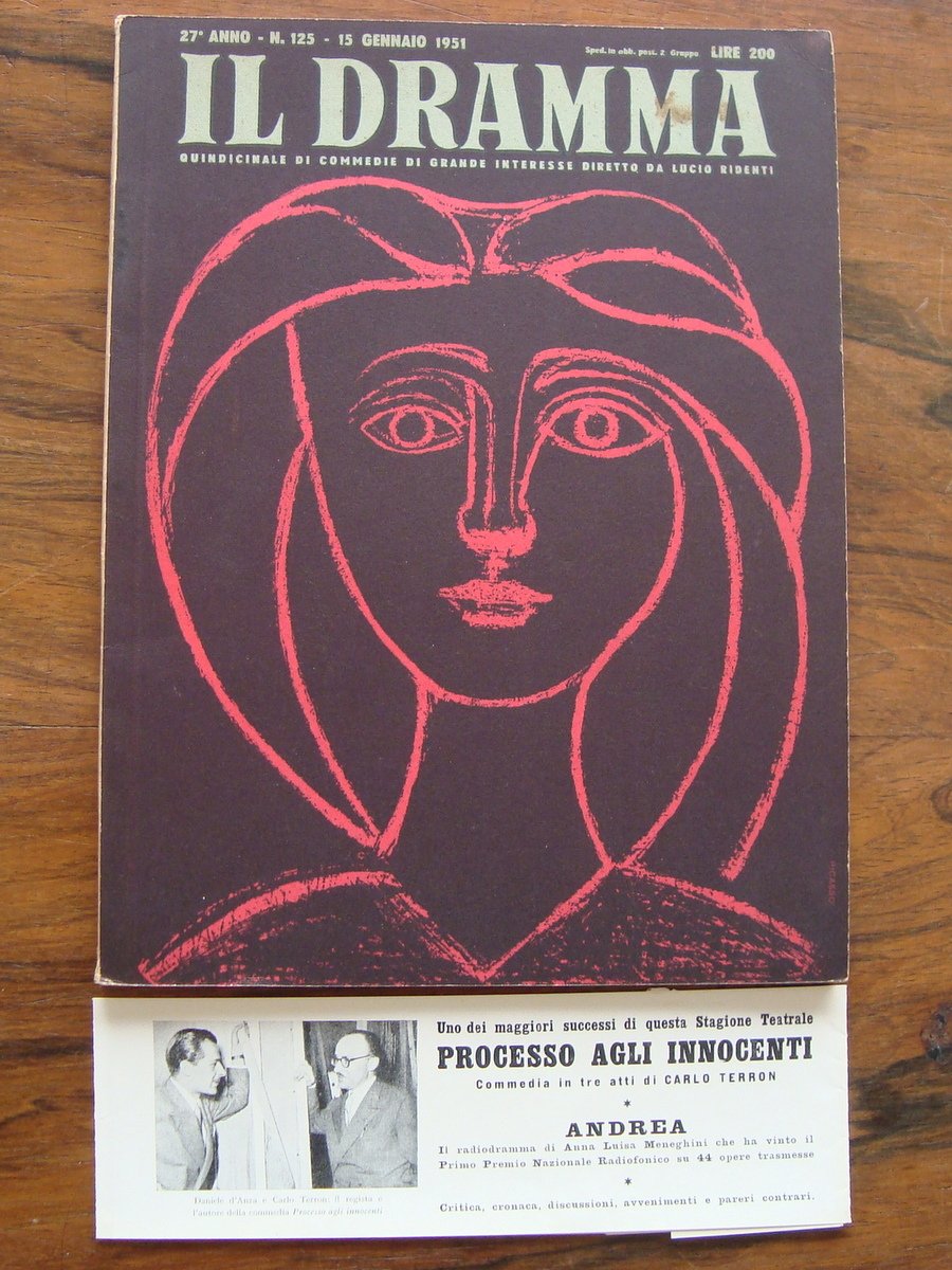 Il Dramma quindicinale di Commedie 1951 n 125 Lucio Ridenti …