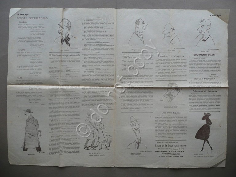 Il Gatto Bigio Giornale Umorismo Anno II N.14 Modena 1922 …