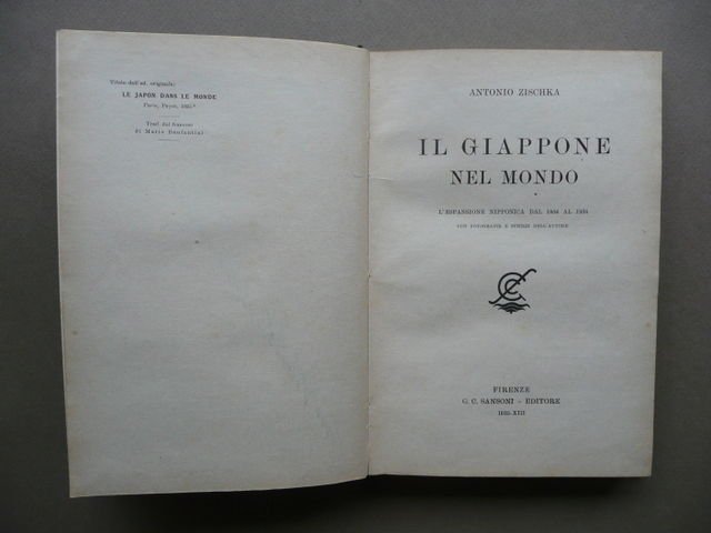 Il Giappone Nel Mondo Espansione Nipponica 1854 1934 Zischka Sansoni …