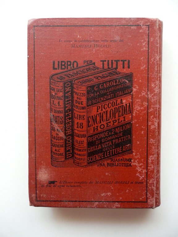 Il Giardino Infantile del Prof. Pitagora Conti Manuali Hoepli Milano …
