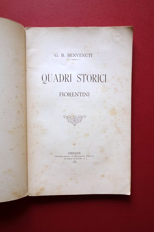 Il Giuoco del Calcio Quadri Storici Fiorentini G. B. Benvenuti …