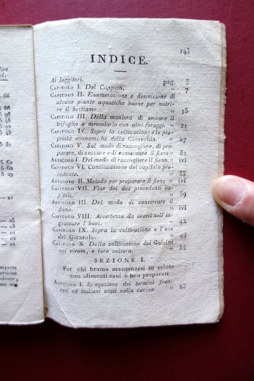 Il Massaro del Curato di Campagna Almanacco 1820 Silvestri Milano …