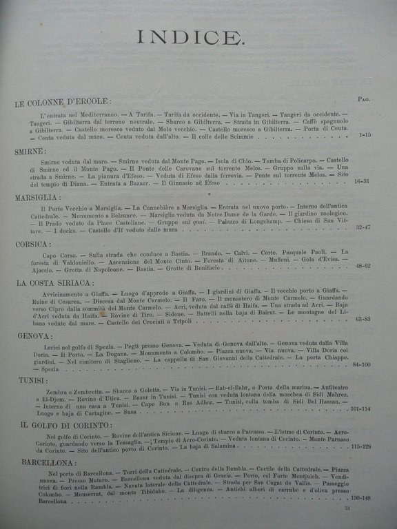 Il Mediterraneo Pittoresco Descritto da Celebri Viaggiatori Sonzogno Milano 1892