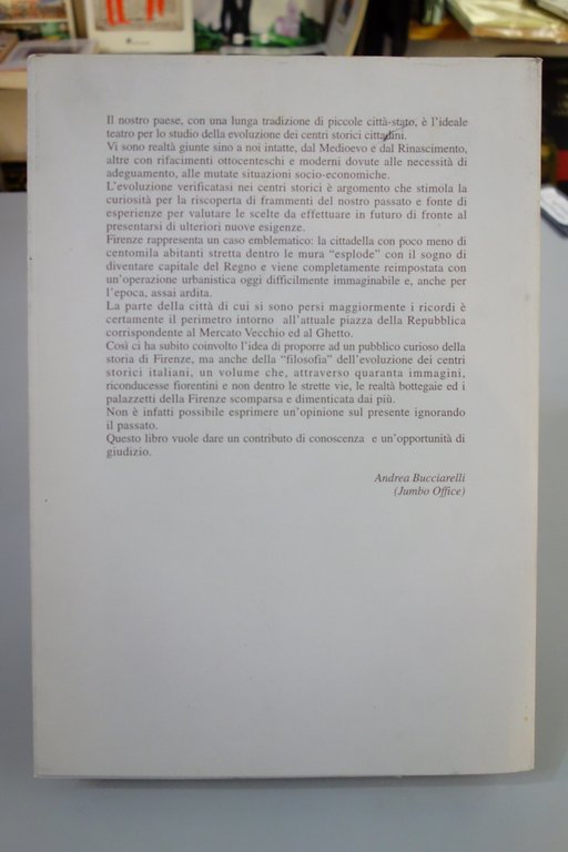 IL MERCATO VECCHIO FIRENZE SECOLO SCORSO TEMPESTINI CESATI EDITORE 1997