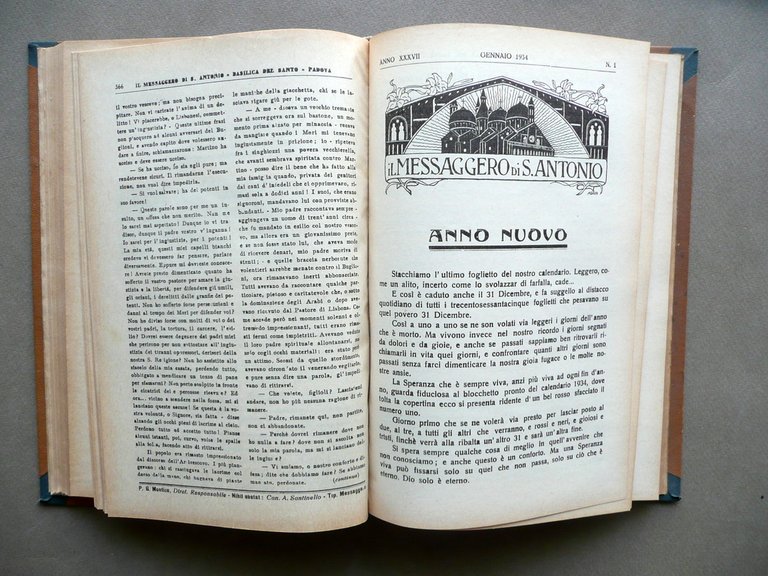 Il Messaggero di S. Antonio Mensile 24 Numeri 1933-34 2 … | Immagine Gallery 3