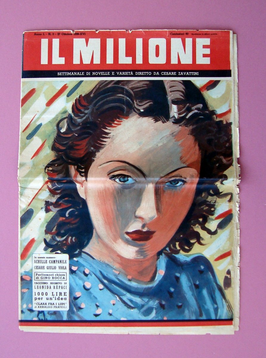 Il Milione settimanale Zavattini 1938 Anno I n 3 Achille …