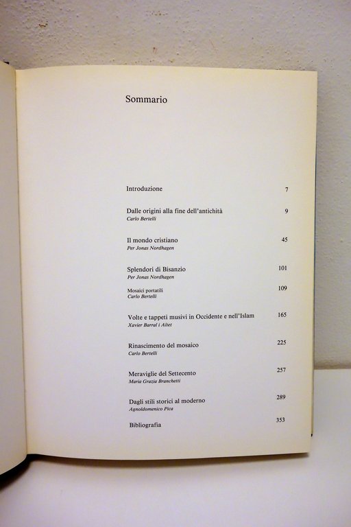Il Mosaico a cura di Carlo Bertelli Mondadori Milano 1988 …