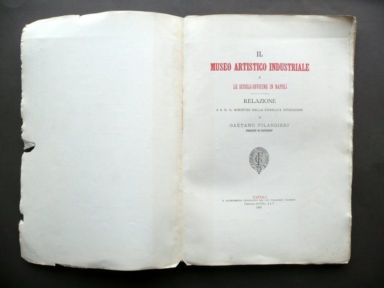 Il Museo Artistico Industriale Scuole Officine in Napoli Filangeri Giannini … | Immagine Gallery 2