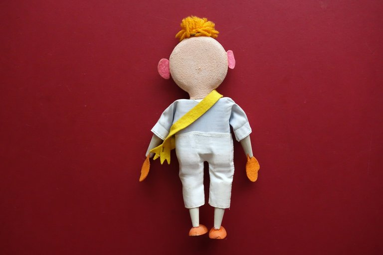 Il Musichiere Mascotte Pupazzo Originale d'Epoca Anni '50 Cm 24 …