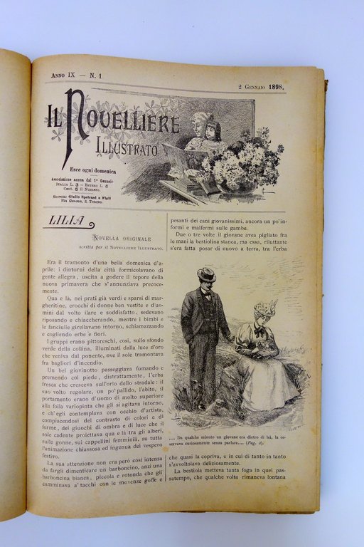 Il Novelliere Illustrato Anno IX 1898 Speirani Torino 52 Numeri …