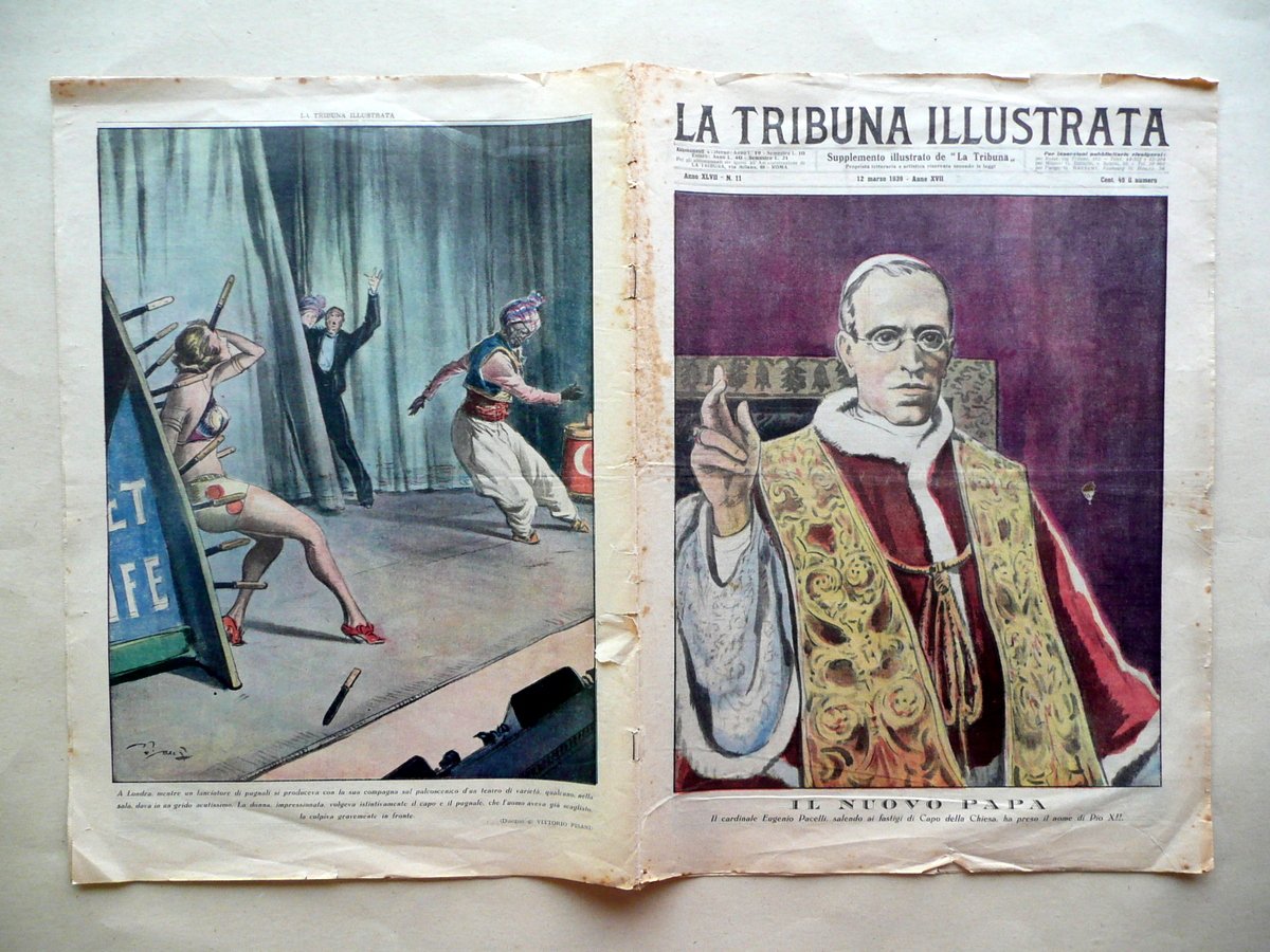 Il Nuovo Papa Pio XII Prima Pagina La Tribuna Illustrata …