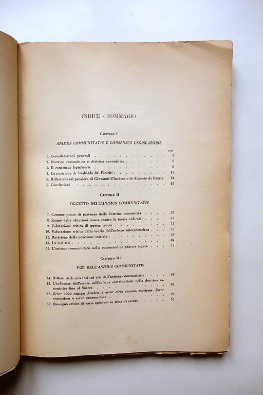 Il Problema dell'Animus Communitatis nella Dottrina Pio Fedele GiuffrË 1937