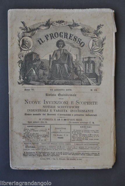 Il Progresso Invenzioni Fonoscopio Fotografie Gastone Terremoto Mirogeno 1878