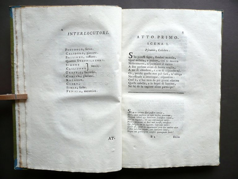 Il Pseudolo Commedia di M. Accio Plauto Idilli Teocrito e … | Immagine Gallery 4