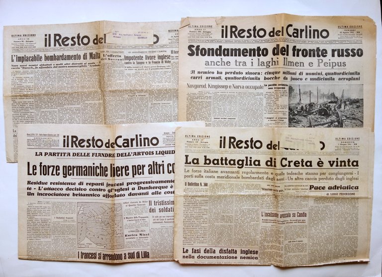 Il Resto del Carlino 13 Numeri Bologna Anni 1937-1943 Ventennio …