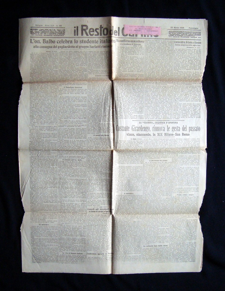 il Resto del Carlino Anno XLII N 69 22 Marzo …