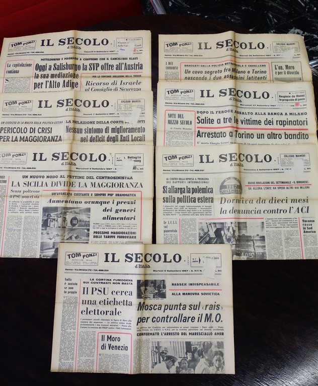 IL SECOLO D'ITALIA QUOTIDIANO 29 NN. LUGLIO-SETTEMBRE 1967 COMPLETI OTTIMI | Immagine Gallery 3