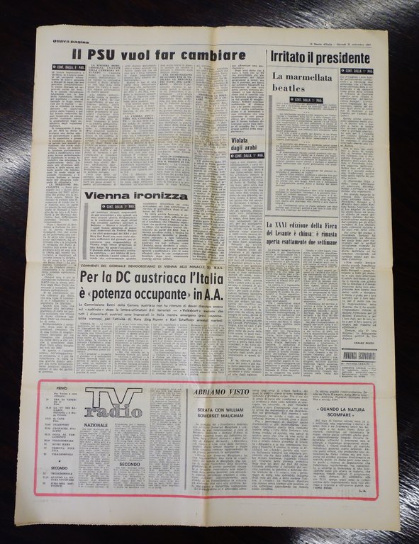 IL SECOLO D'ITALIA QUOTIDIANO 29 NN. LUGLIO-SETTEMBRE 1967 COMPLETI OTTIMI | Immagine Gallery 5