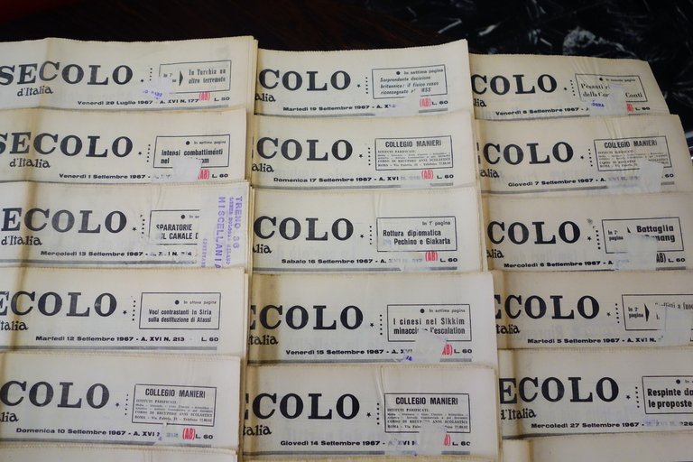 IL SECOLO D'ITALIA QUOTIDIANO 29 NN. LUGLIO-SETTEMBRE 1967 COMPLETI OTTIMI | Immagine Gallery 6